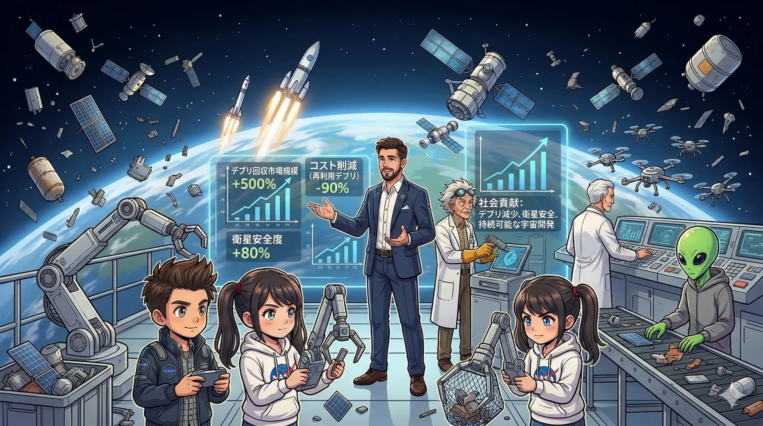 宇宙のゴミ掃除が超巨大ビジネスになる理由