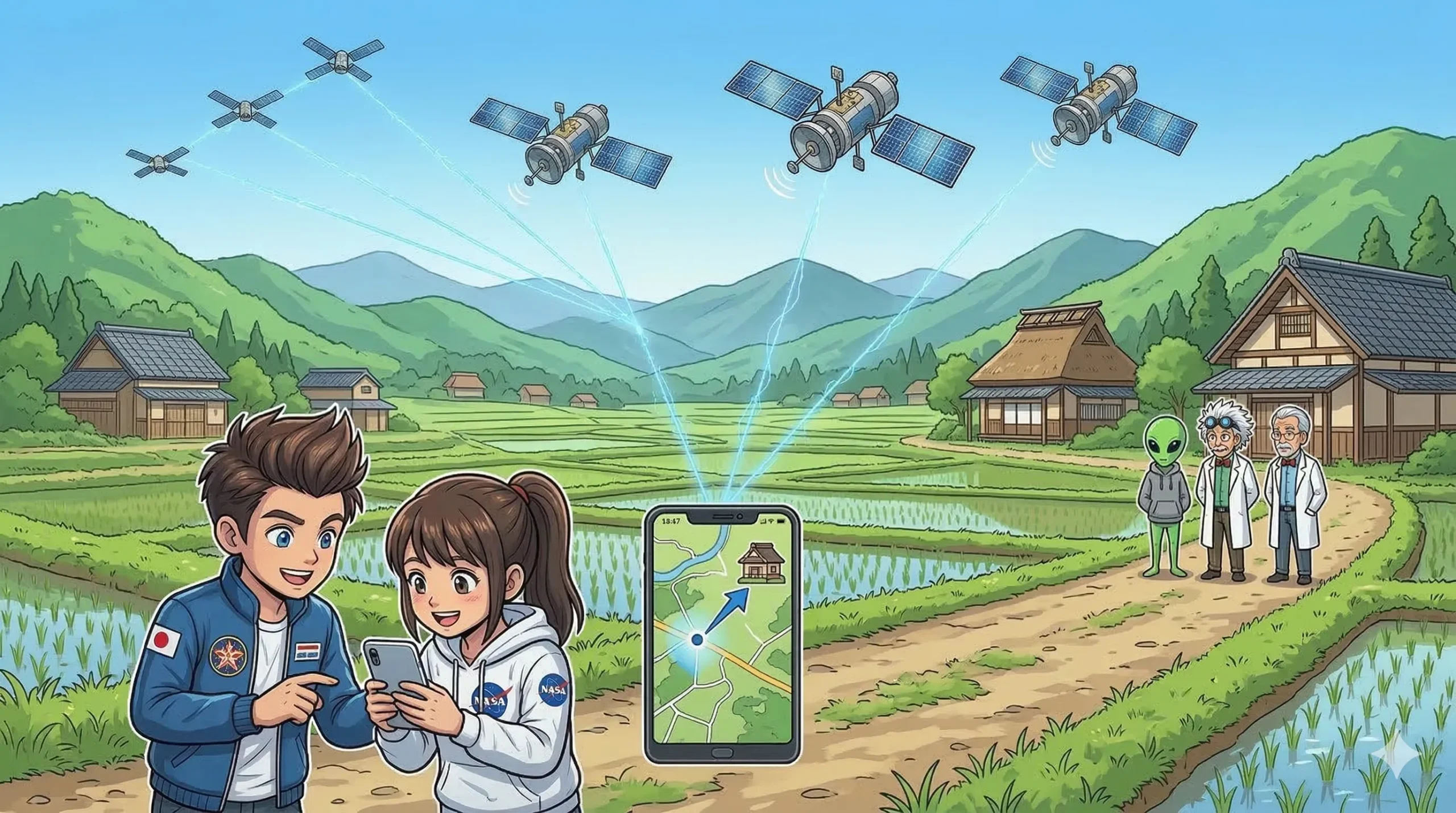 スマホのマップと宇宙技術の深い関係!衛星みちびきと未来