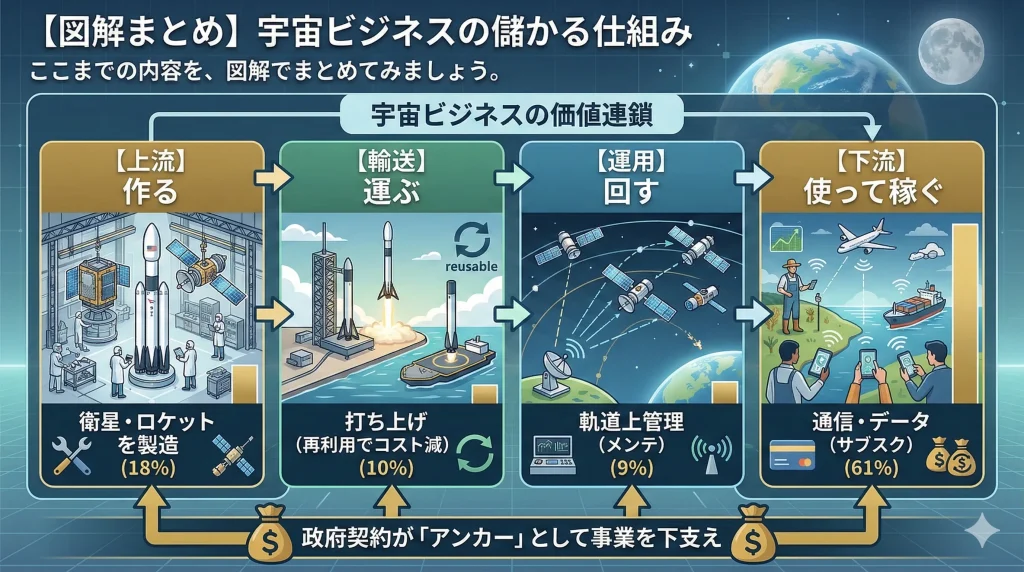 宇宙ビジネスの儲かる仕組み