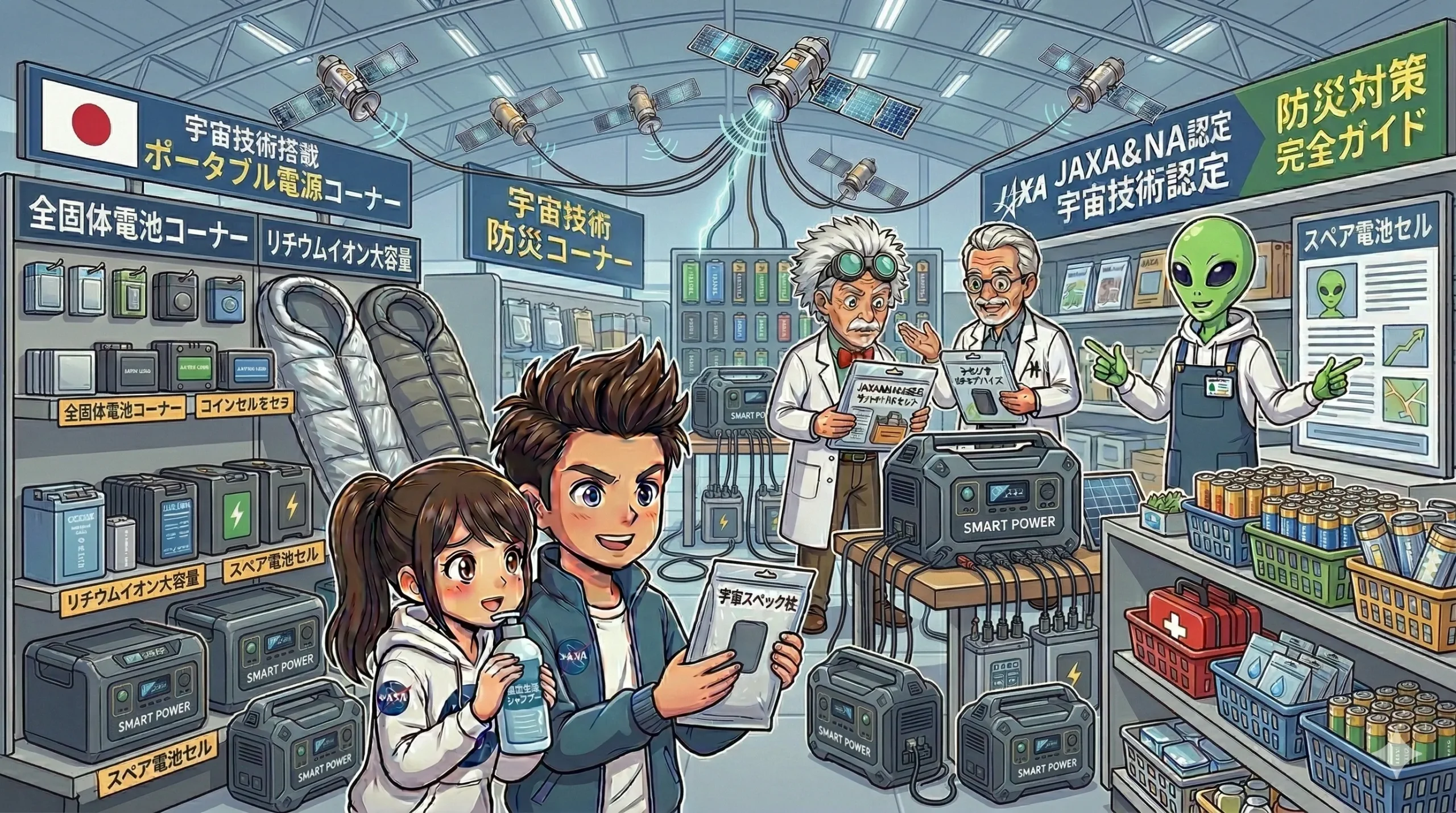 宇宙通信も活かせる!防災向け大容量ポータブル電源比較