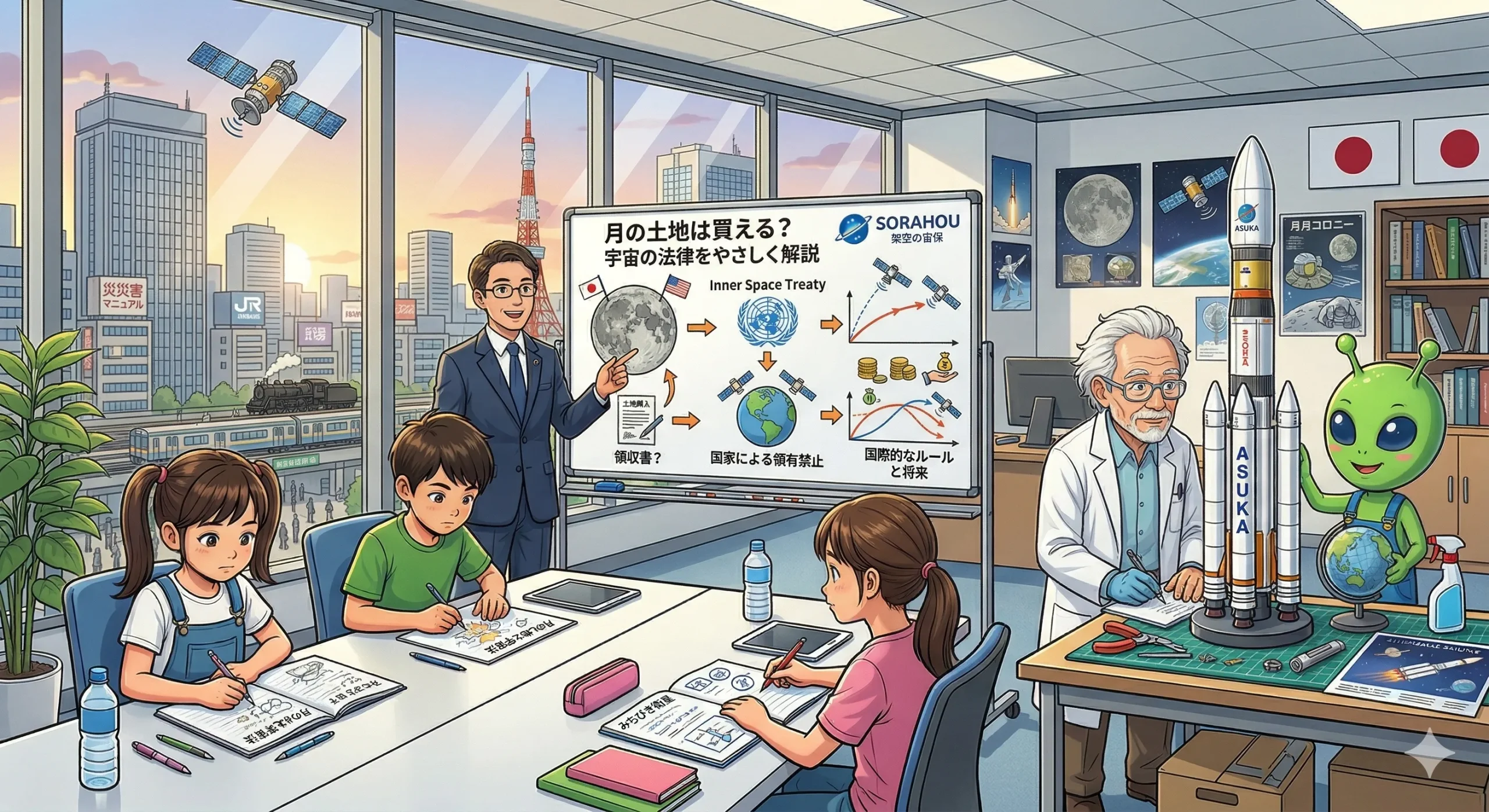 月の土地は買える？宇宙の法律をやさしく解説│宇宙法